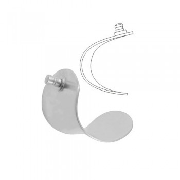 Lateral Blade Stainless Steel, Blade Size 70 x 55 mm